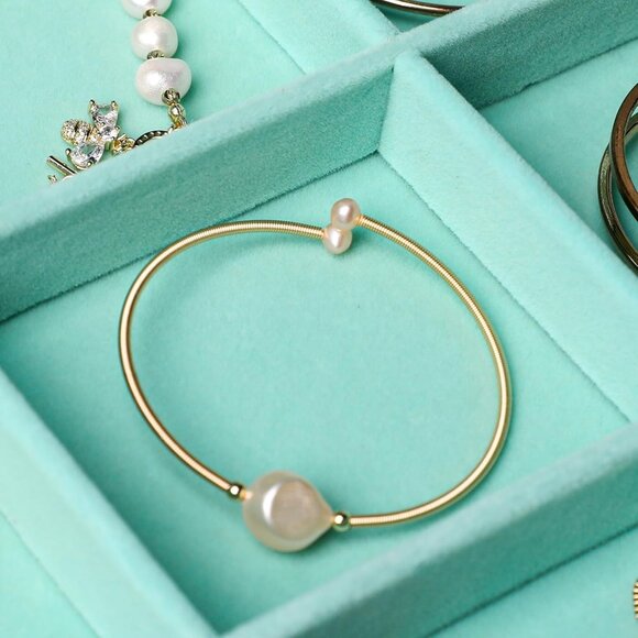 Velvet Jewelry Tray,12 Grid Jewelry Organizer with Clear Lid,Bracelets Holder,Je - Picture 7 of 7